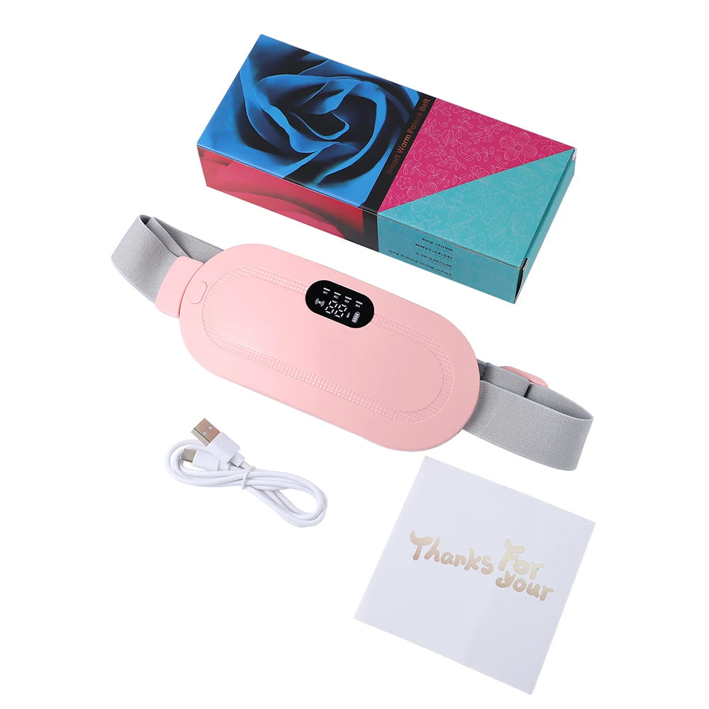 WarmEase™ – Ceinture Chauffante Intelligente pour Douleurs Menstruelles & Lombaires