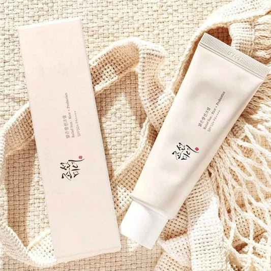 SPF50 + crème solaire riz coréen probiotique