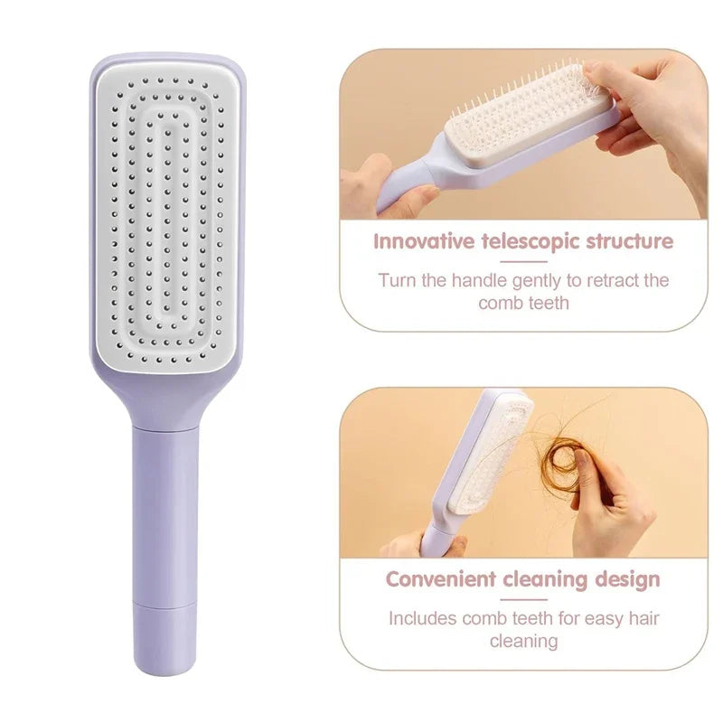 Innovative hairbrush – Easy cleaning