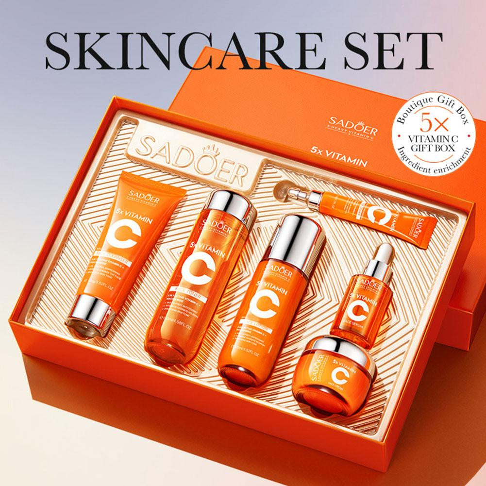 Coffret SADOER 5x Vitamine C – Éclat, Hydratation & Anti-Âge