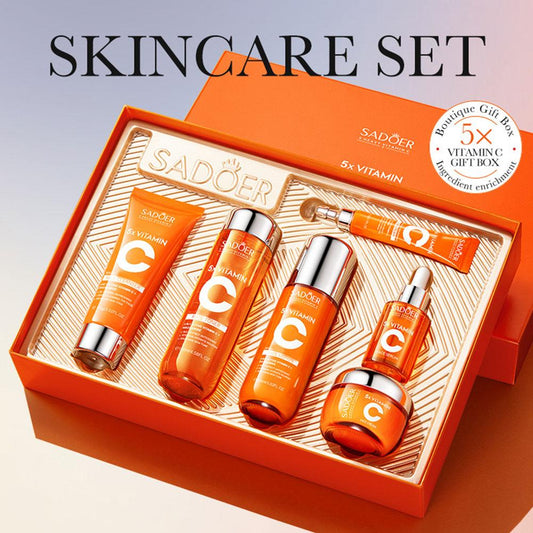 Coffret SADOER 5x Vitamine C – Éclat, Hydratation & Anti-Âge