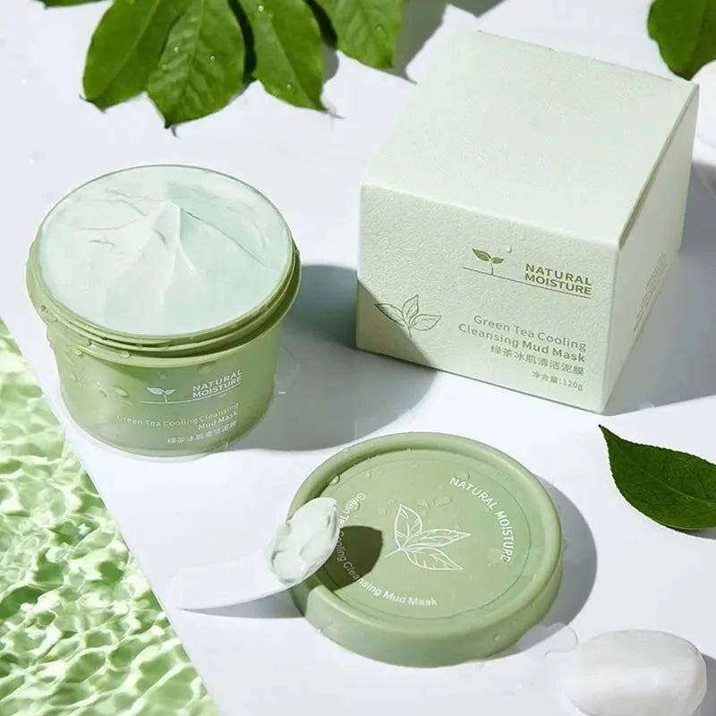 Masque Purifiant au Thé Vert – Effet Rafraîchissant & Nettoyage en Profondeur