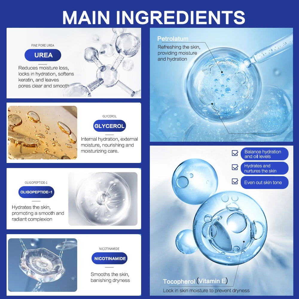 Crème pour les pieds à l'urée à la vitamine E