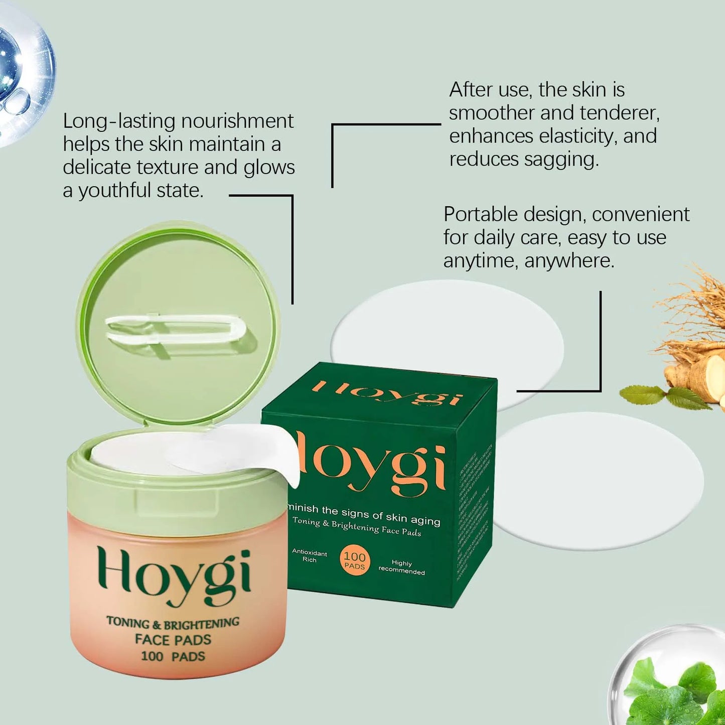 HOYGI  Exfoliante Toner Pads