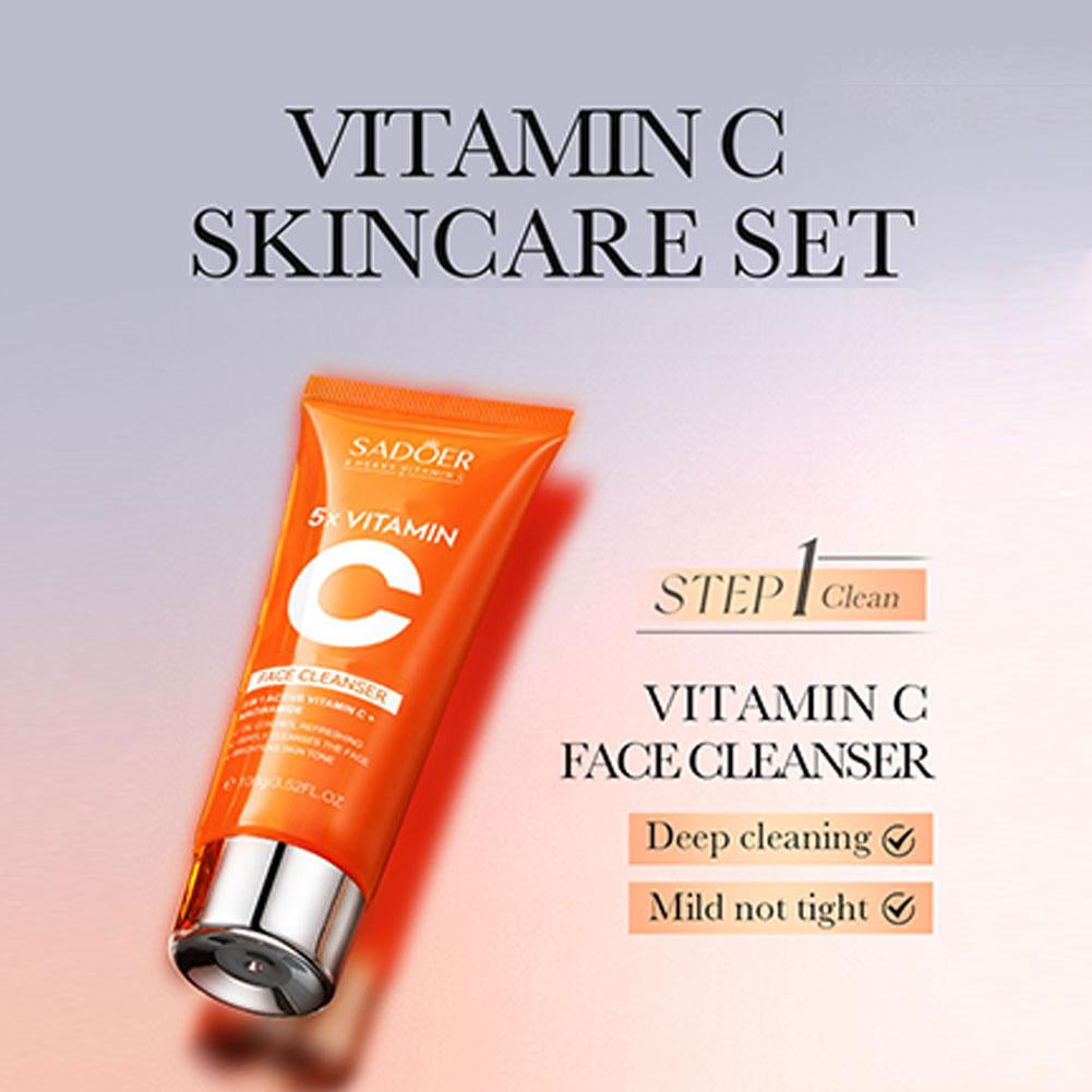 Coffret SADOER 5x Vitamine C – Éclat, Hydratation & Anti-Âge