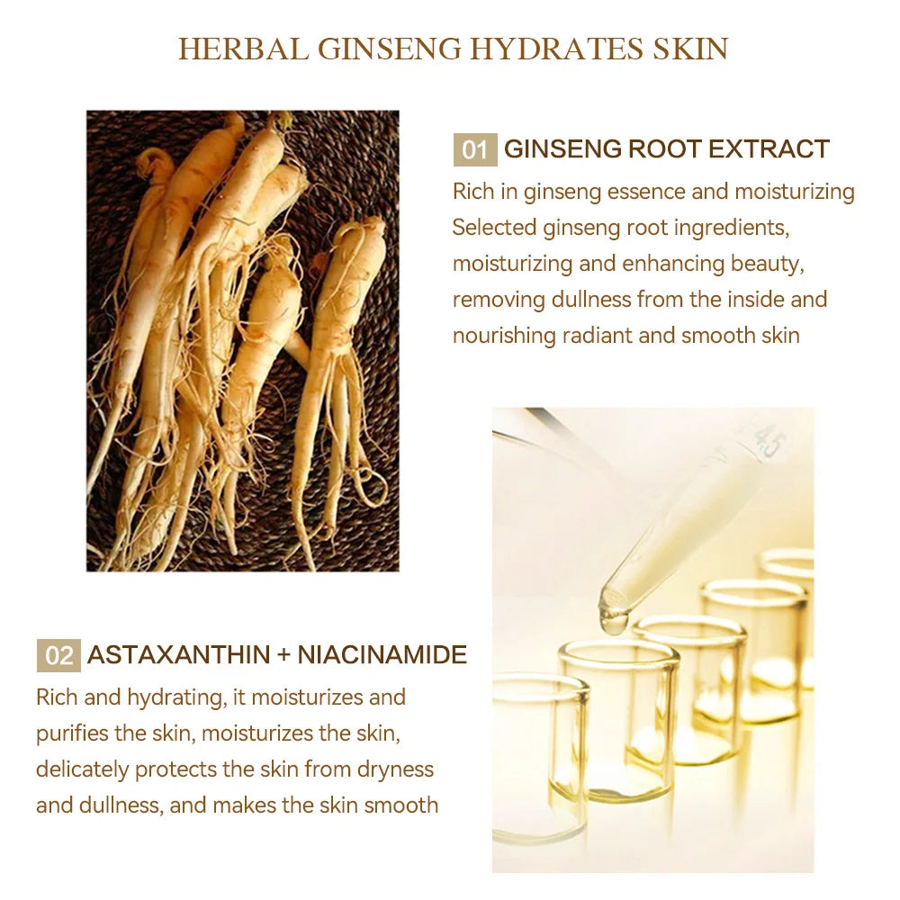 Sérum Anti-Âge Ginseng & Or 24K – Éclat, Fermeté & Jeunesse