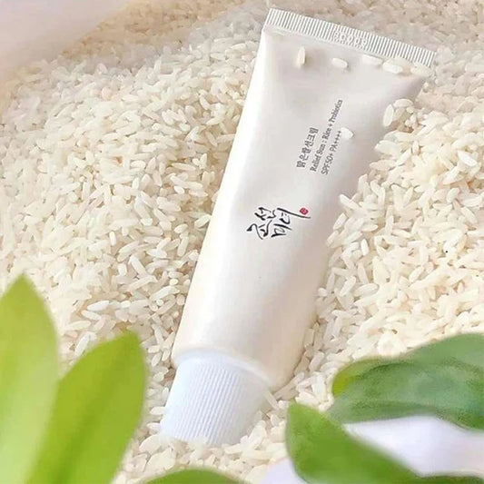 SPF50 + crème solaire riz coréen probiotique