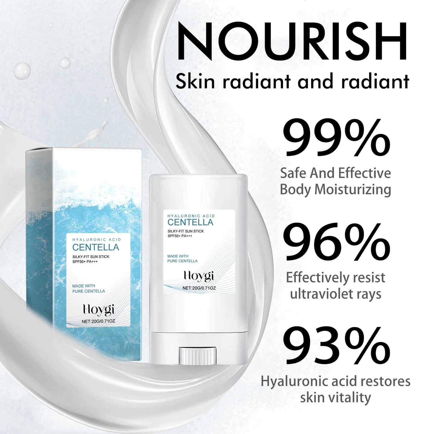 Crème solaire à l'acide hyaluronique