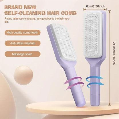 Innovative hairbrush – Easy cleaning