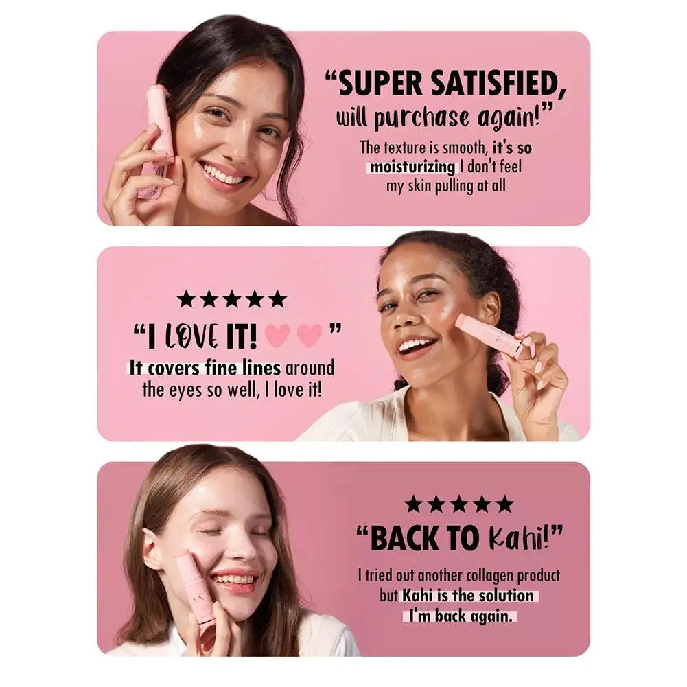 KAHI Wrinkle Bounce Multi Balm – Korean Anti-Aging Glow Stick with Jeju Origin Oil