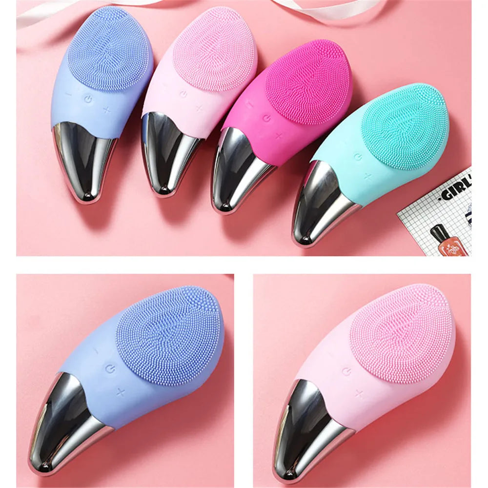 Brosse Nettoyante Visage Électrique en Silicone – Nettoyage Profond & Anti-Imperfections