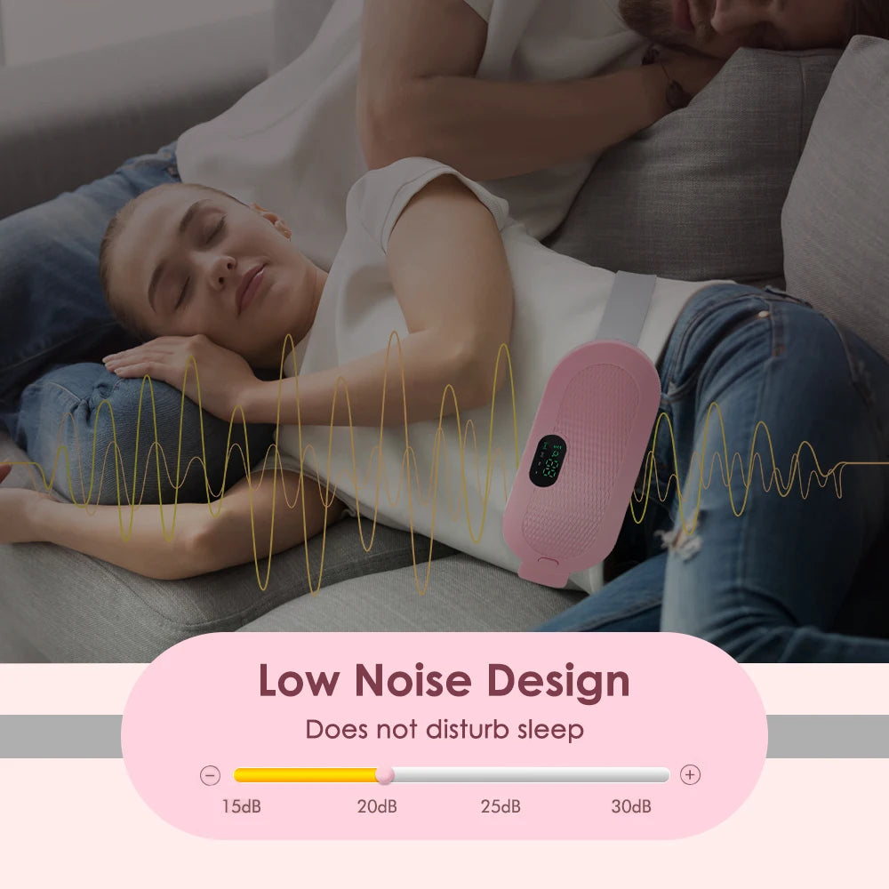 WarmEase™ – Ceinture Chauffante Intelligente pour Douleurs Menstruelles & Lombaires
