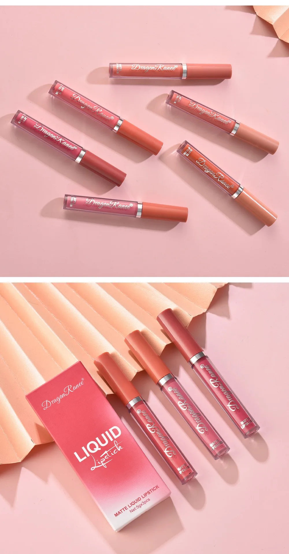 Ensemble de rouge à lèvres liquide