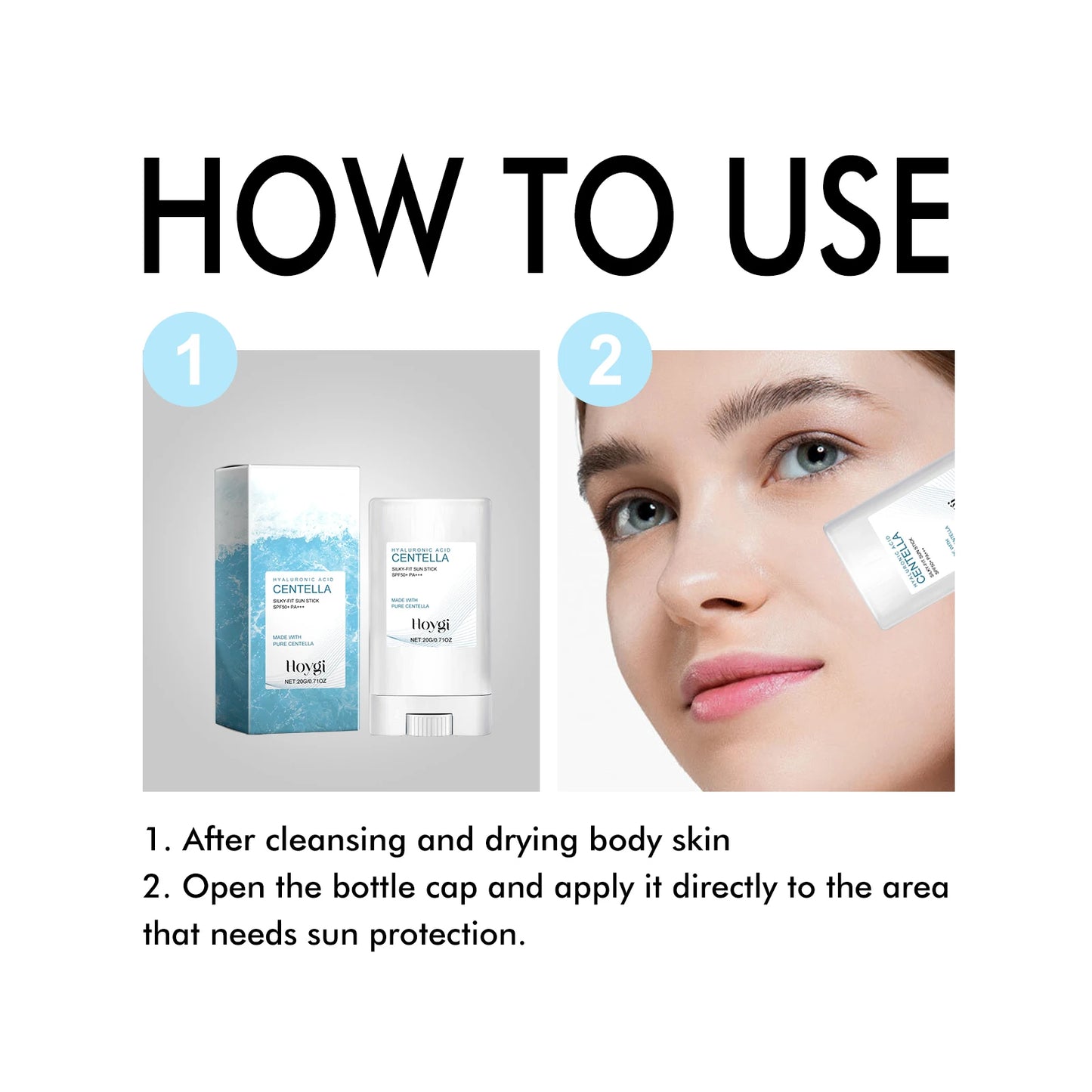 Crème solaire à l'acide hyaluronique