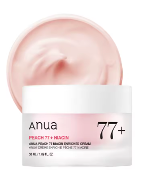 Crème Hydratante Éclaircissante Niacinamide & Pêche – 50 ml