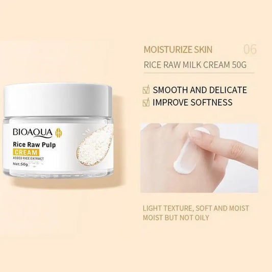 6pc Rice Puree Facial Skin Care Set Rice Cleanser Moisturizing Essences Cream Repairing Toner Emulison Eye Cream Korean Cosmetic