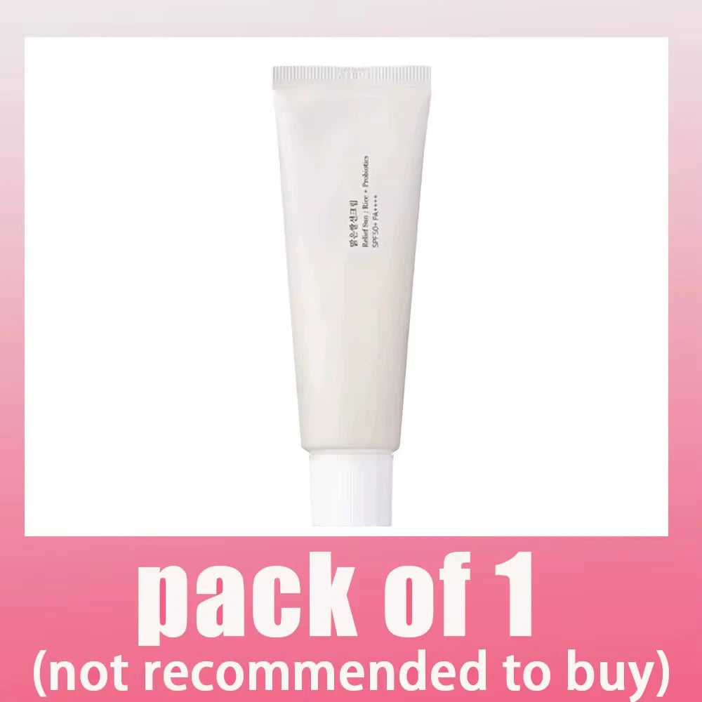 SPF50+ Sunscreen Korean Rice Probiotic Sunscreen Whitening Cream Anti-UV Sunscreen Face Gentle Moisturizer 50ml