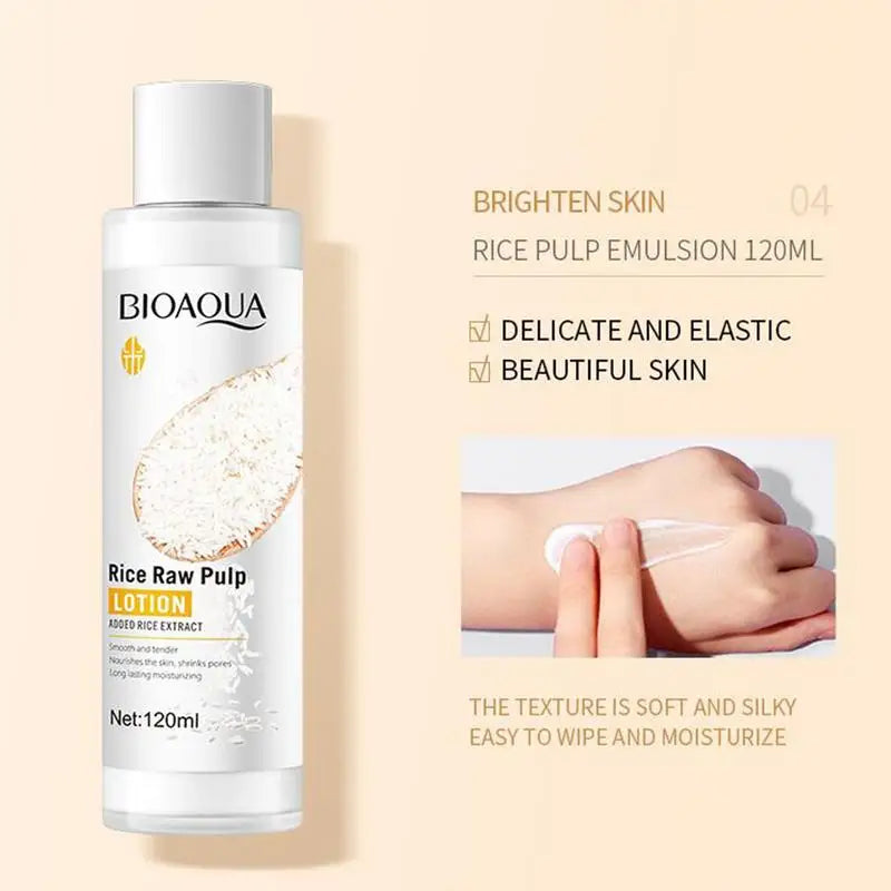 6pc Rice Puree Facial Skin Care Set Rice Cleanser Moisturizing Essences Cream Repairing Toner Emulison Eye Cream Korean Cosmetic