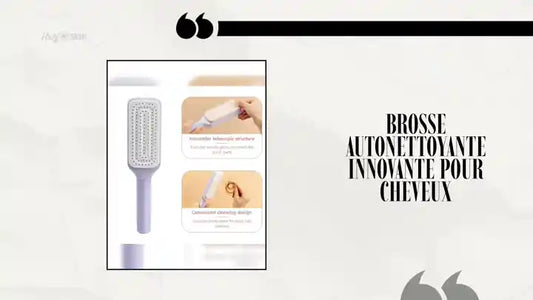 Brosse Autonettoyante Innovante pour Cheveux by@Outfy