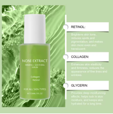 Sérum Raffermissant au Noni – Anti-Âge, Rétinol, Collagène & Hydratation Intense